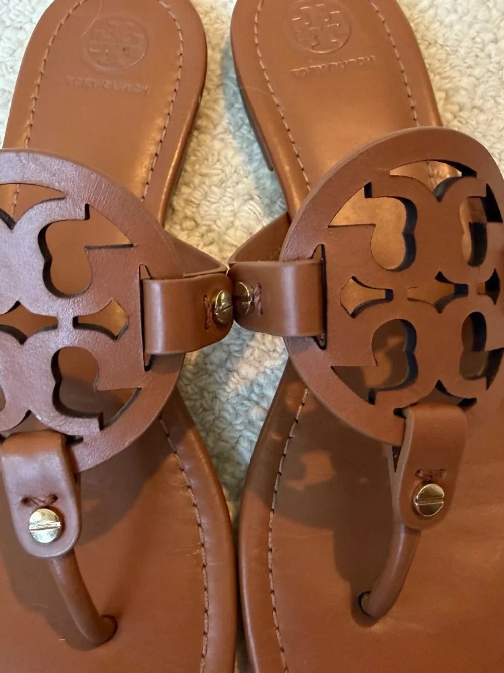Tory Burch Size 9.5 Miller Sandal in Vintage Vachetta